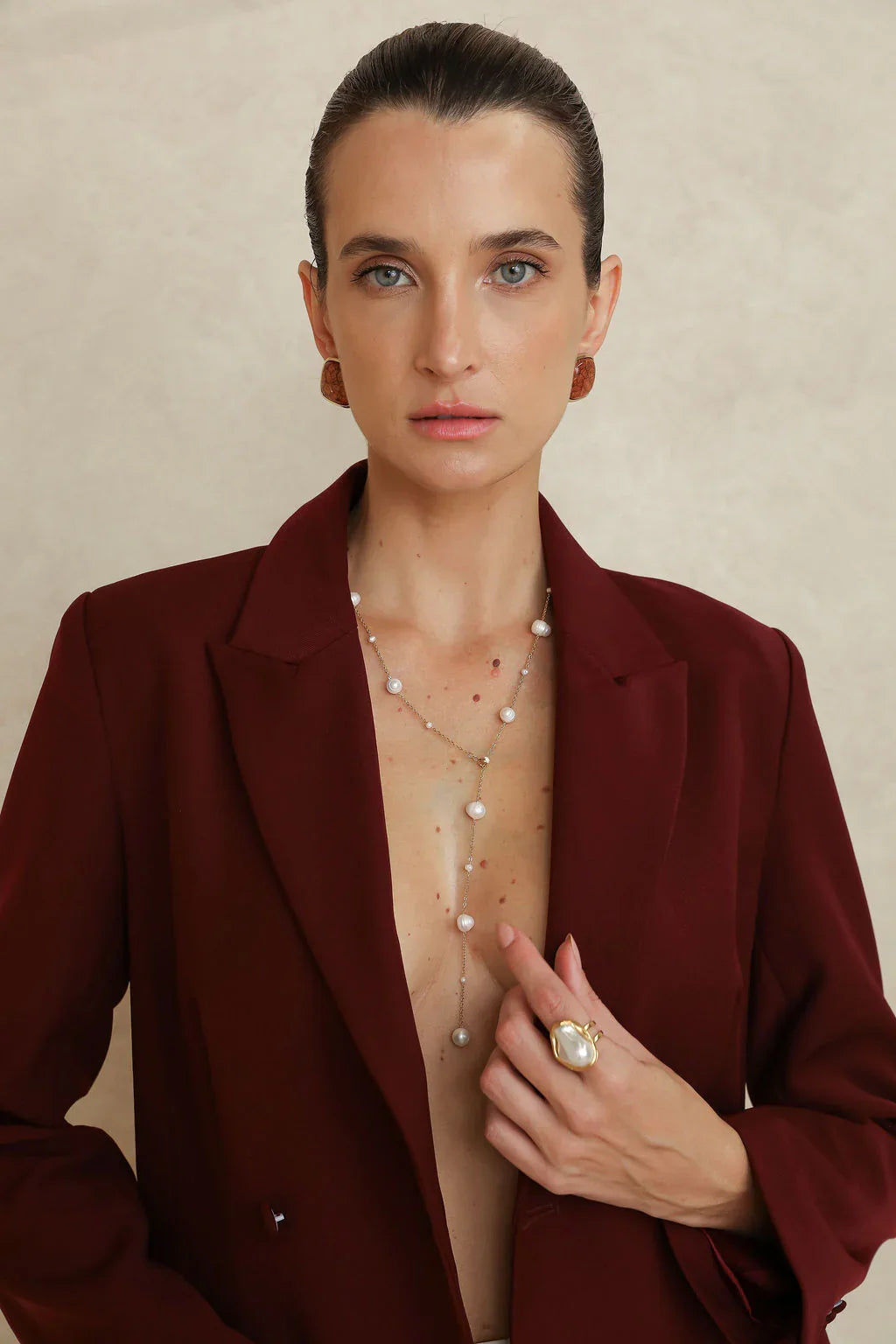 Rossi Pearl Gold Necklace