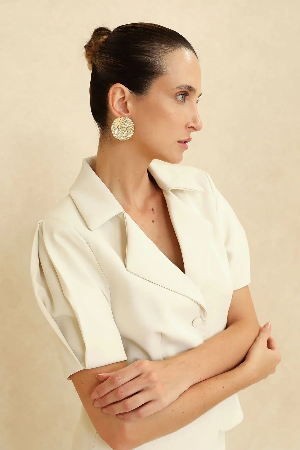 Holly Grained Stud Earrings