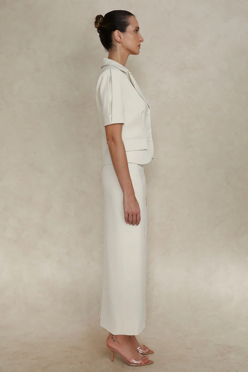 Monica Barrel Sleeve Suiting Jacket