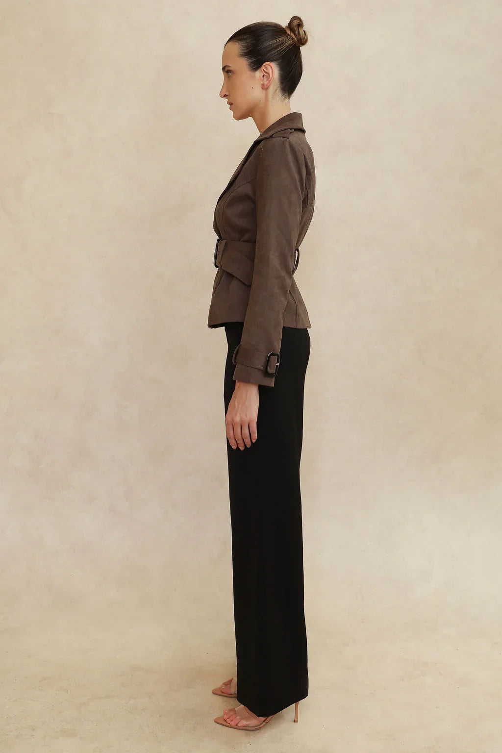 Torri Suede Short Trench Jacket