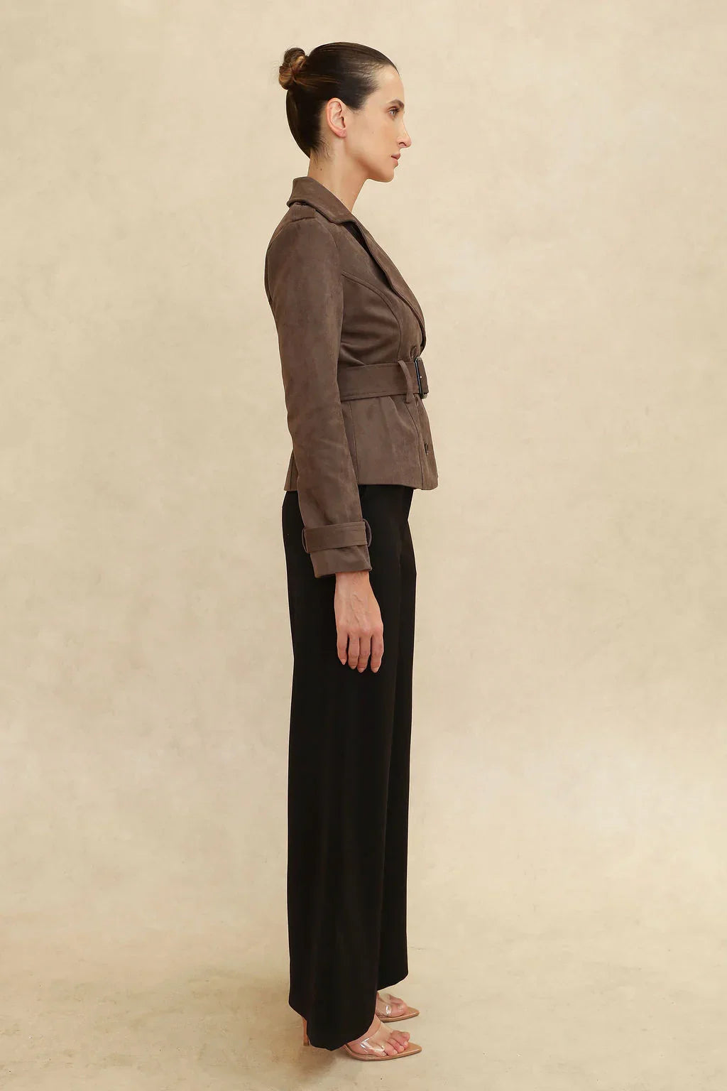 Torri Suede Short Trench Jacket